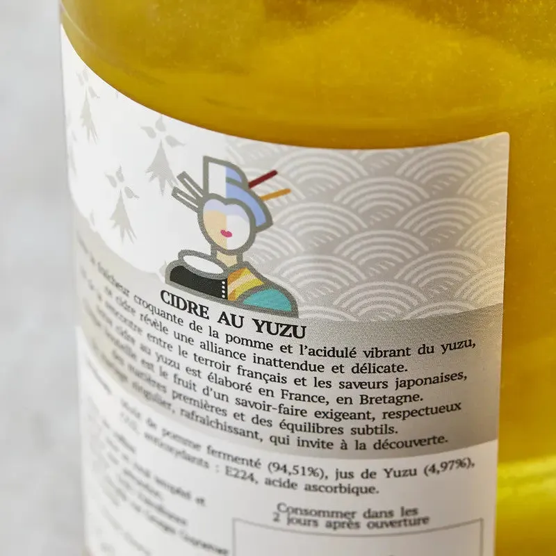 Nishikidori cidre yuzu Bretagne 330 ml agrume
