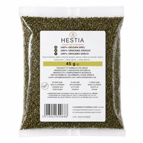 Hestia Herbs origan grec séché 45g saveur intense