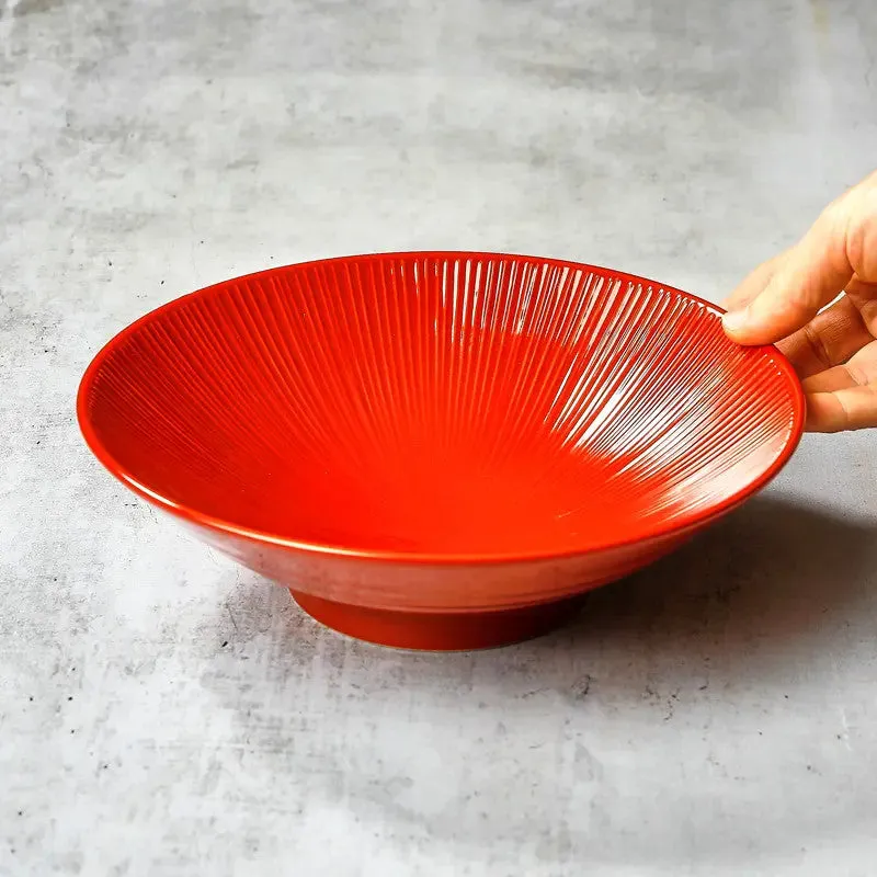 Nishikidori assiette somen udon noire Ø 21,4 cm profonde