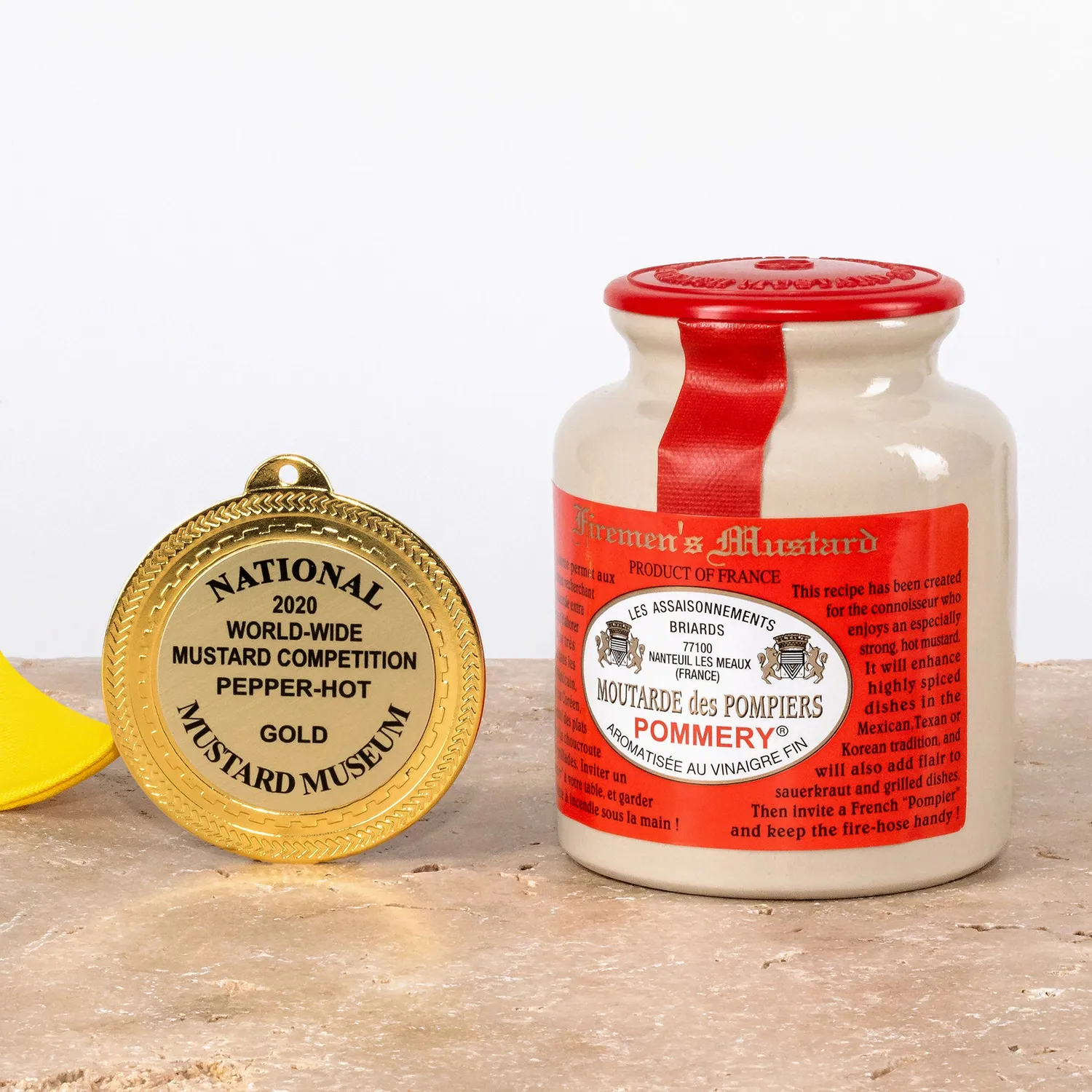 Pommery Moutarde des Pompiers 250 g forte au piment