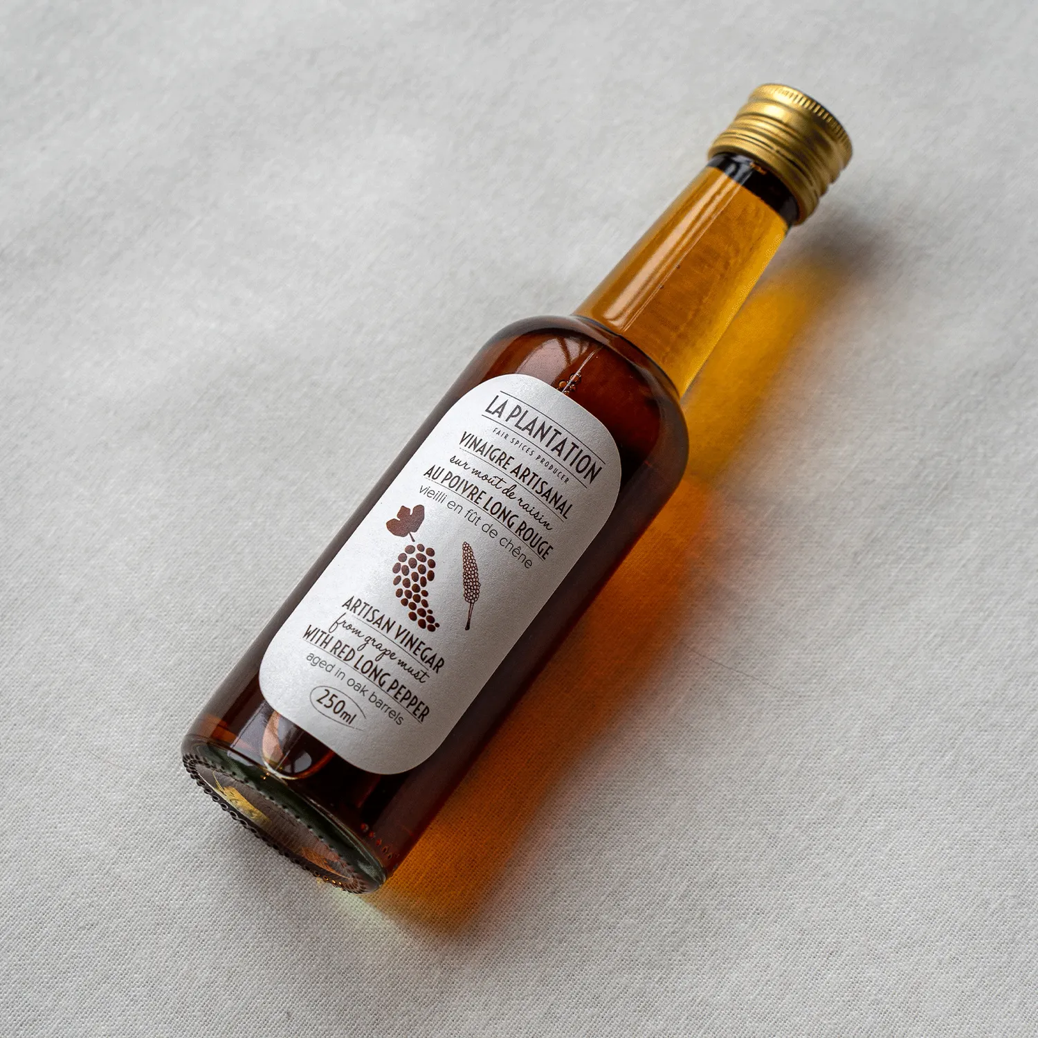 La Plantation Vinaigre au poivre long rouge vinaigre parfumé