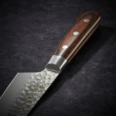 Nishikidori Kengata couteau santoku damas 160 mm