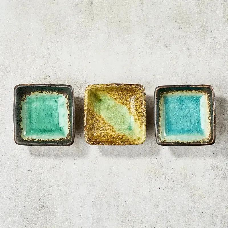 Nishikidori trio coupelles céramique sauce soja