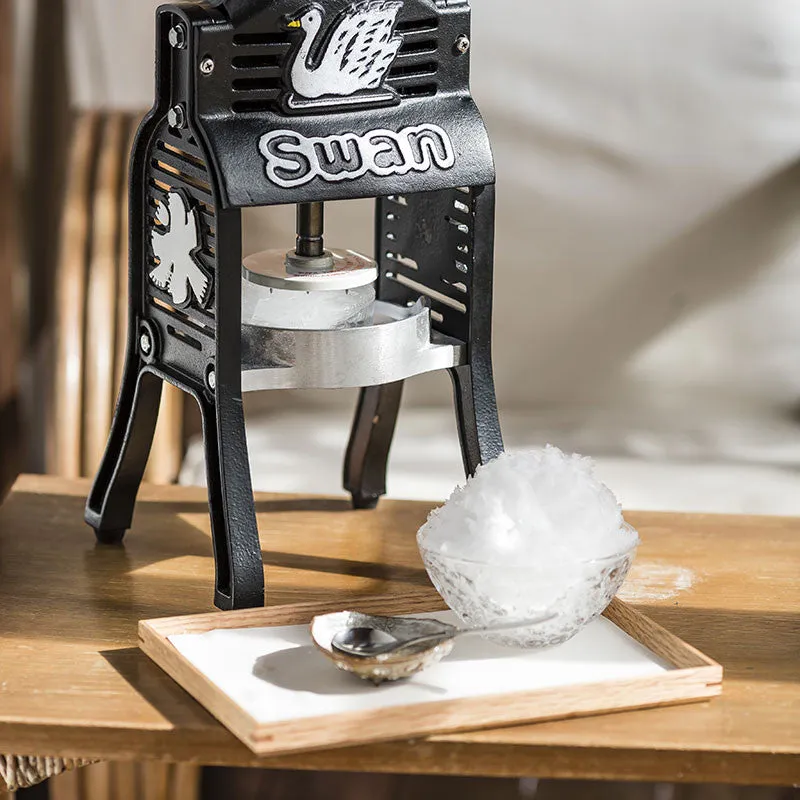 NISHIKIDORI Black Swan moulin kakigori glace pilée complet
