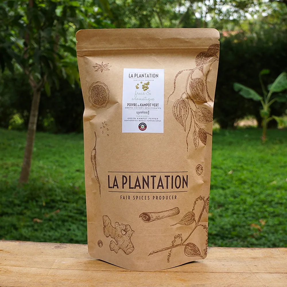 La Plantation Poivre de Kampot vert déshydraté IGP