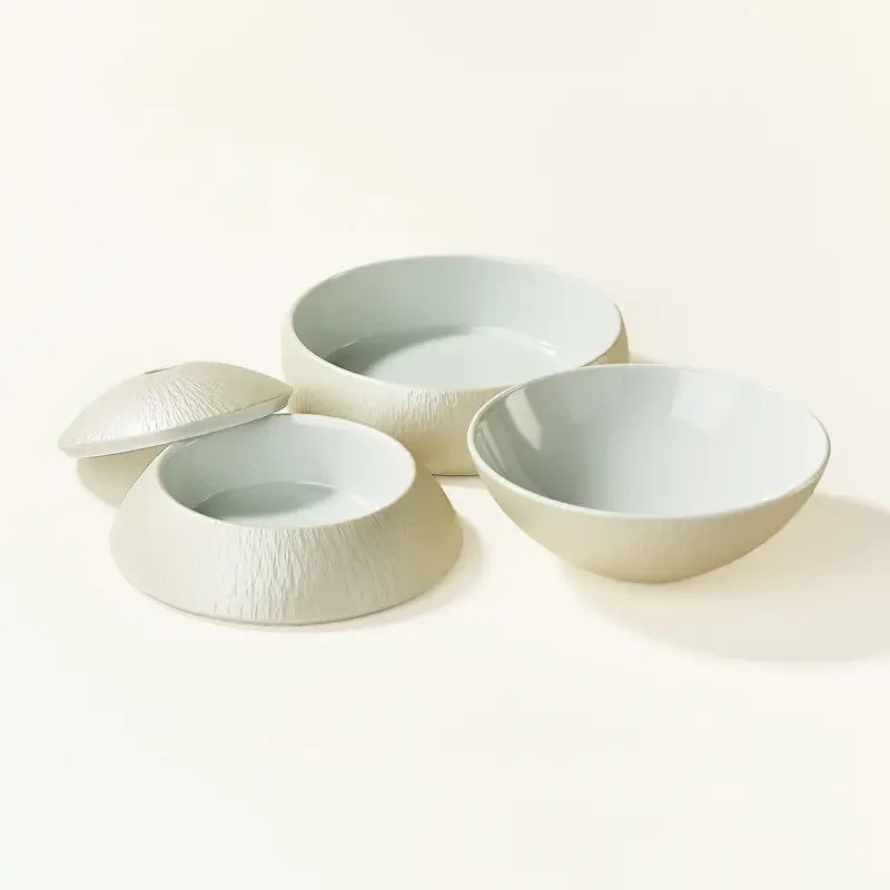 Nishikidori Jubako Sphere bento 3 etages motif gris