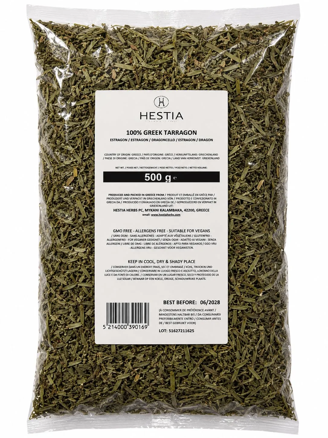 Hestia Herbs Basilic Grec herbe séchée 500 g moulu