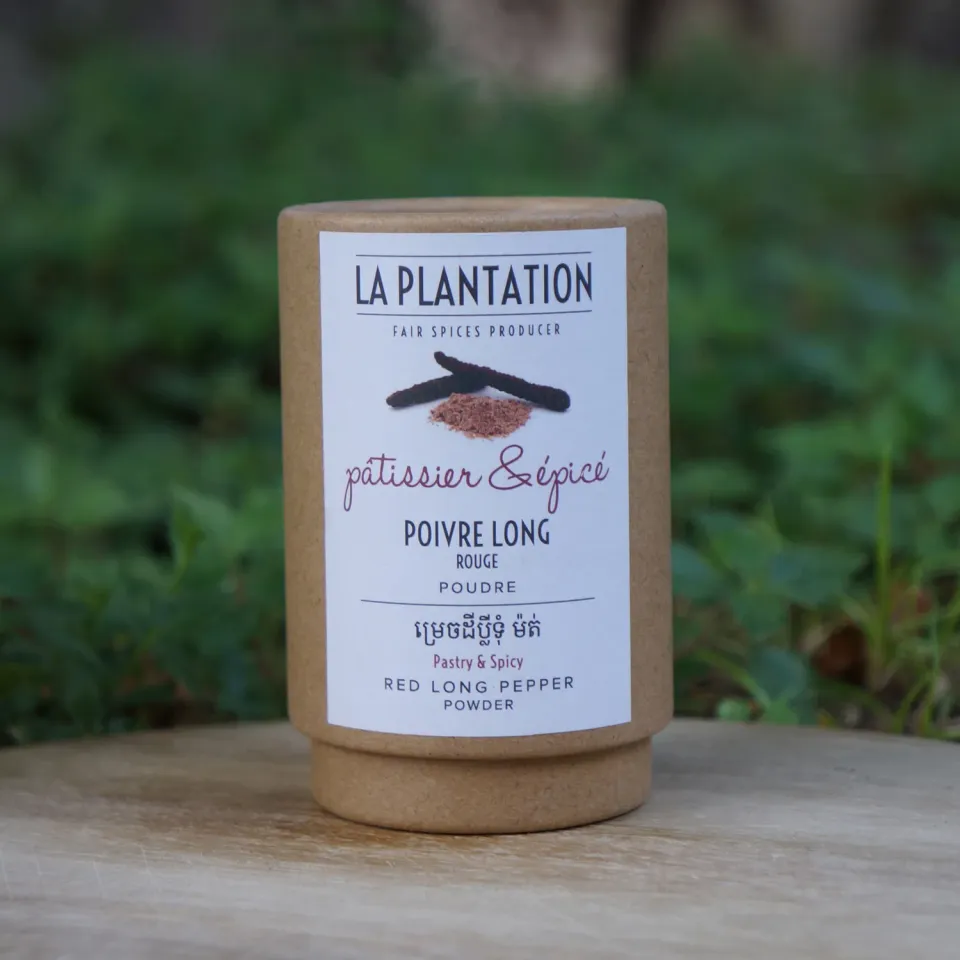 La Plantation poivre long rouge en poudre force douce
