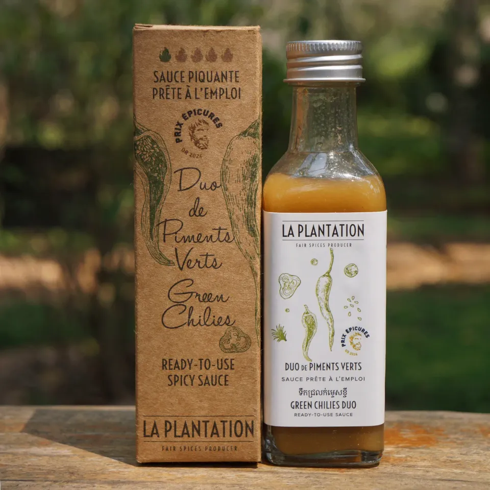 La Plantation Duo de Piments Verts sauce pimentée verte