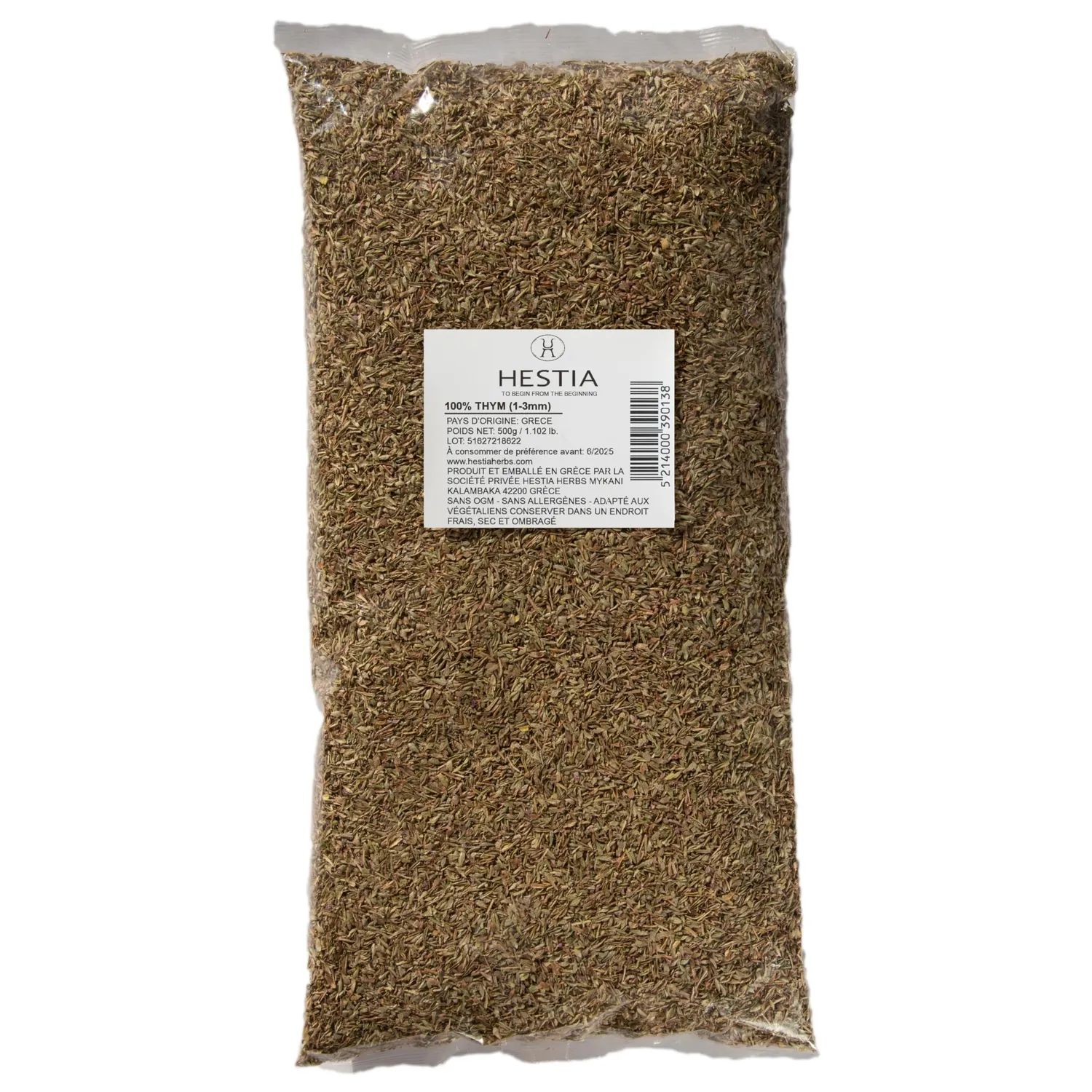 Hestia Herbs Thym grec séché 2x500g moulu