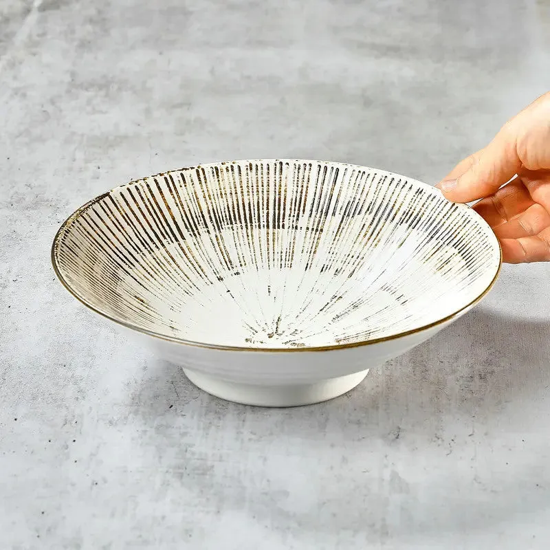 NISHIKIDORI Assiette nouilles somen udon 21,4cm vert