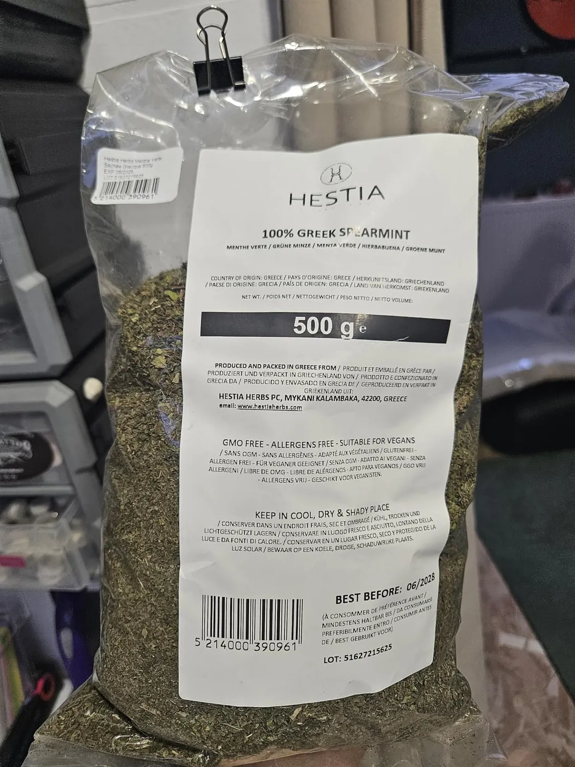 Hestia Herbs Menthe Verte herbe séchée 500 g douce
