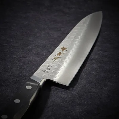 Nishikidori couteau chef lame martelée 200 mm