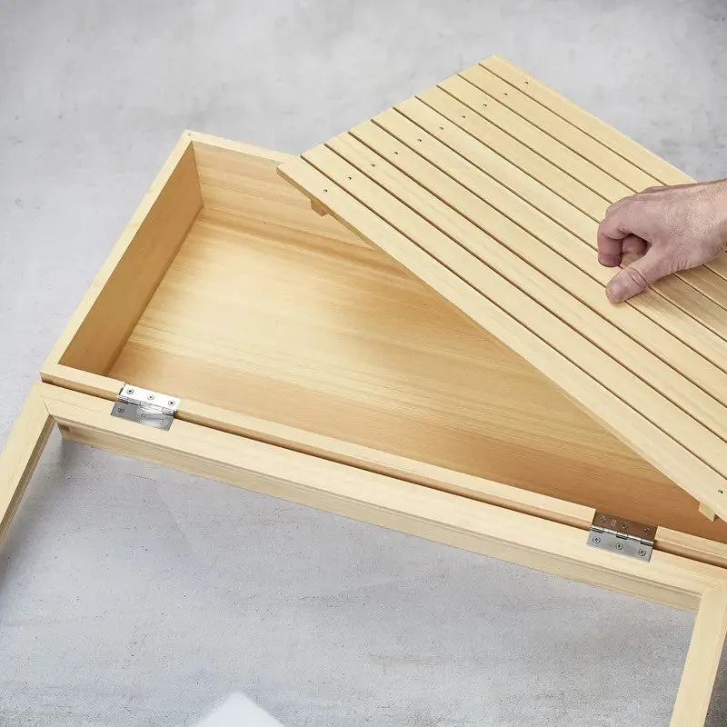 Nishikidori Sushi Neta Box L boite sushi hinoki 600x300 charnieres