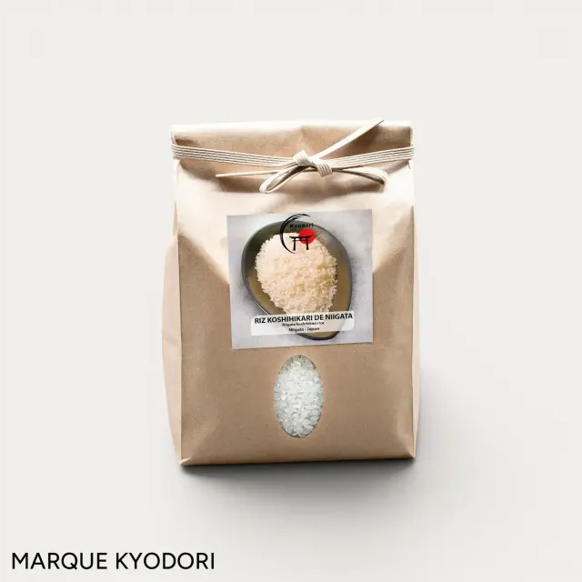 NISHIKIDORI Riz Koshihikari Niigata Kyodori 1kg collant