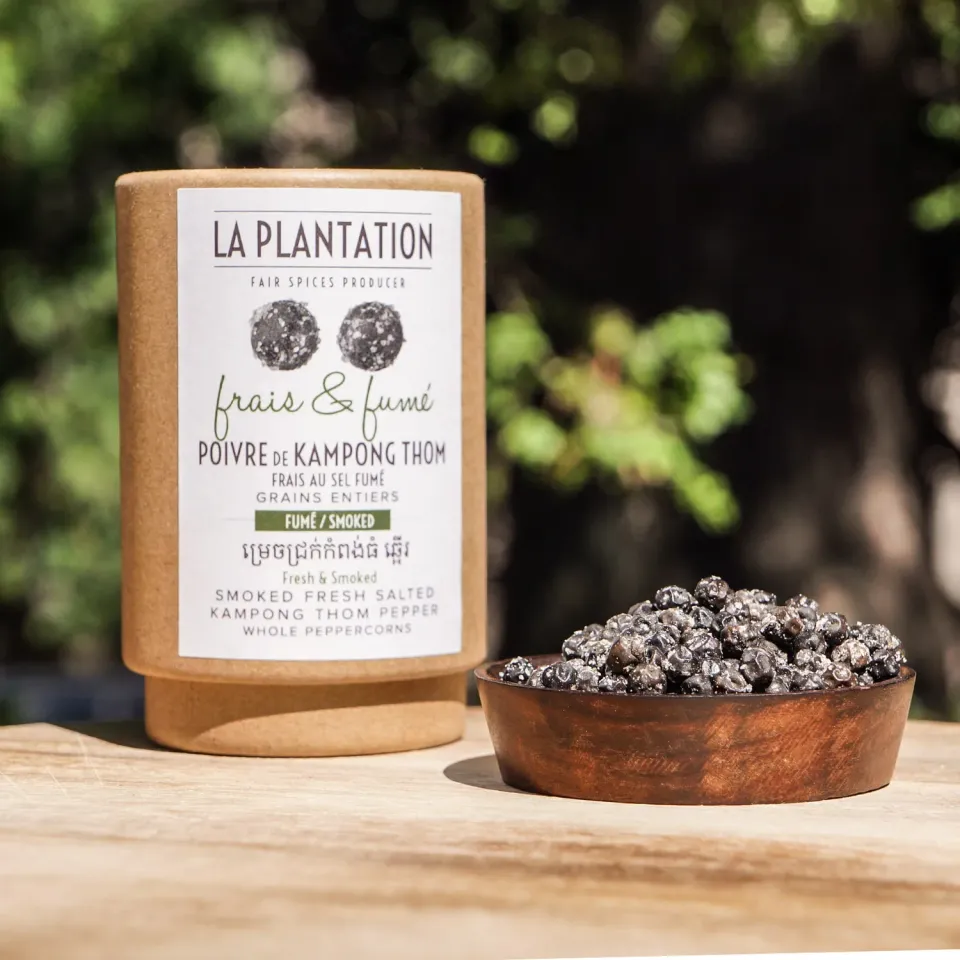 La Plantation Poivre Kampong Thom Frais poivre au sel fumé