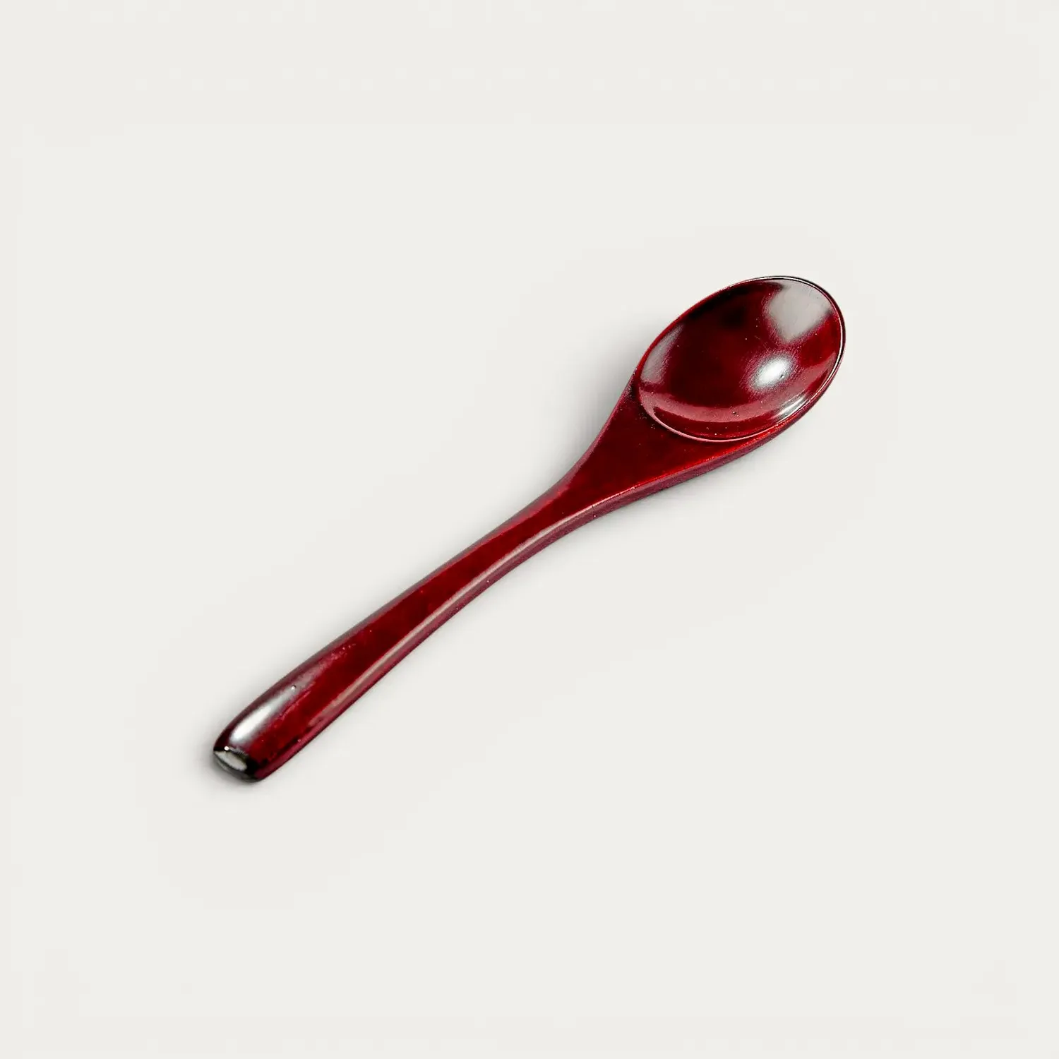 NISHIKIDORI Cuillère bois camphrier chawanmushi 13cm noire