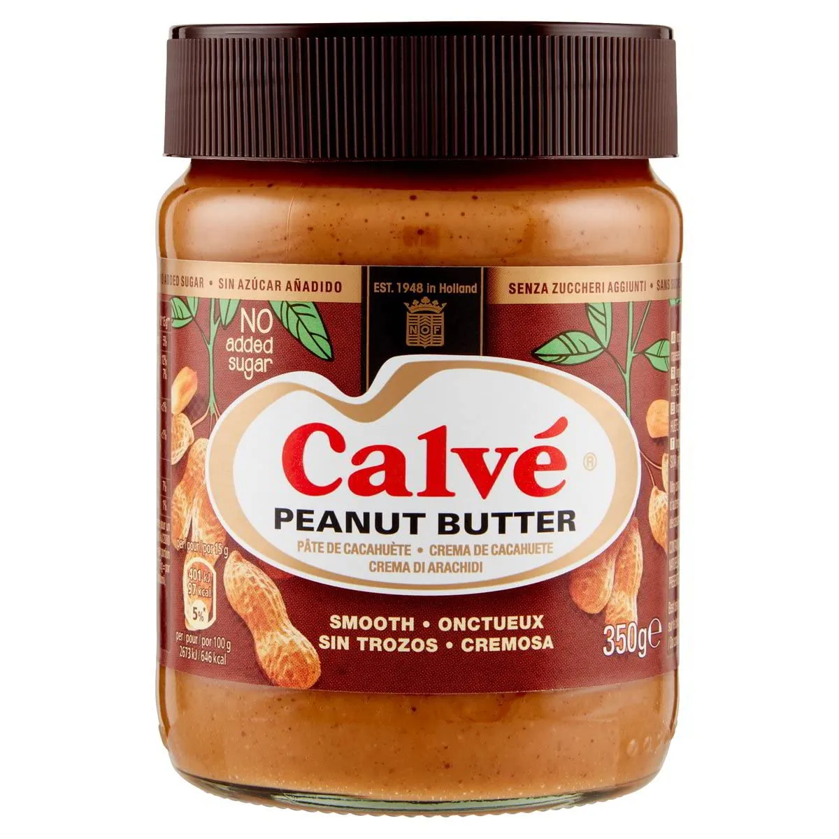 Calvé Beurre cacahuètes pâte 3x350g crémeux