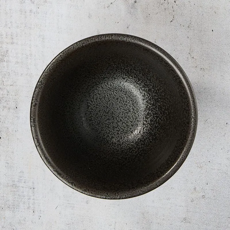 NISHIKIDORI Shinogi bol a riz argile 11,5cm noir