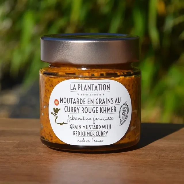 La Plantation moutarde grains curry rouge Khmer