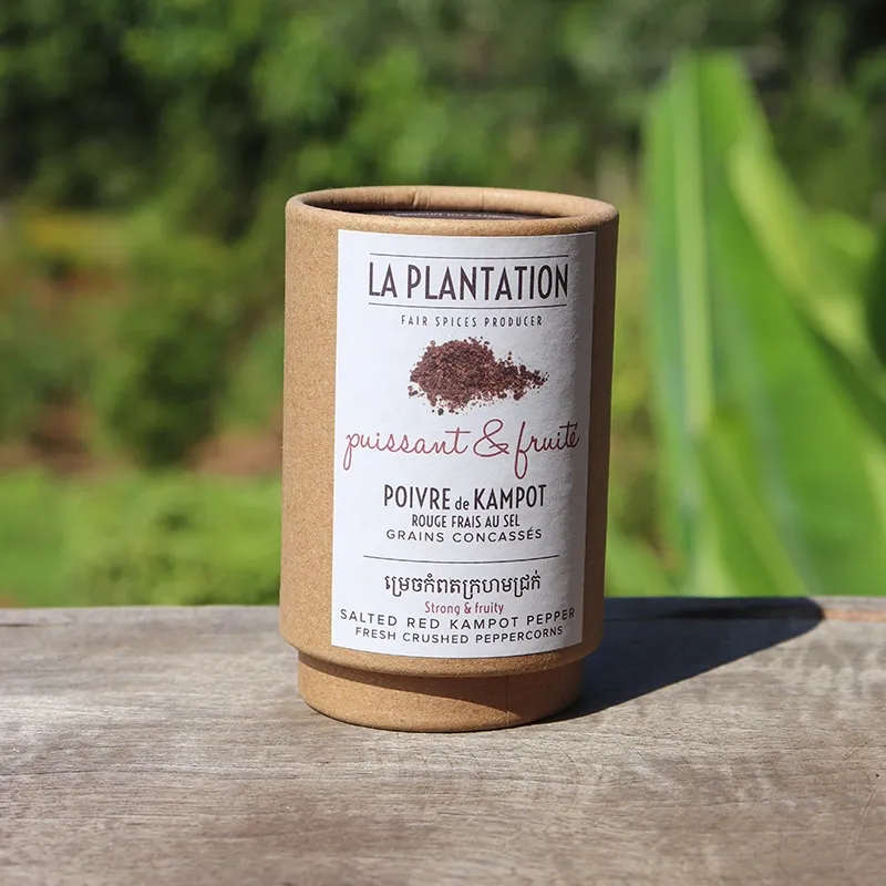 La Plantation Kampot rouge frais poivre au sel
