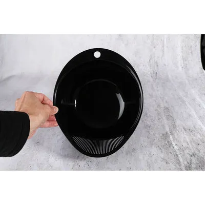 Nishikidori bol lave-riz noir passoire égouttoir