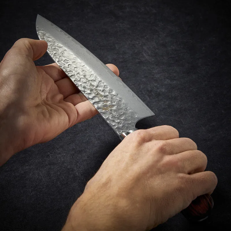 NISHIKIDORI Damas couteau santoku 180 mm 33 couches