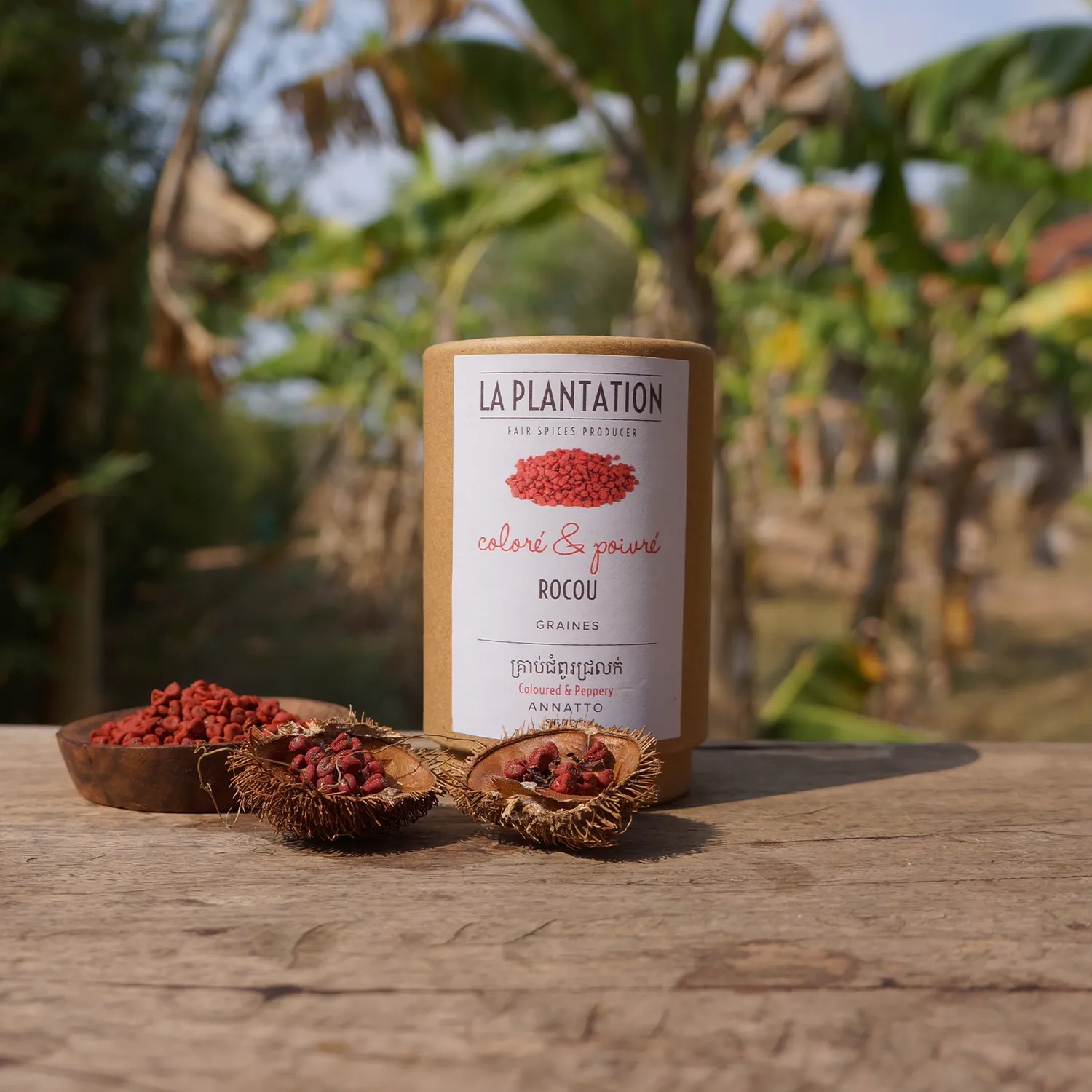 La Plantation Rocou graines aromatiques couleur