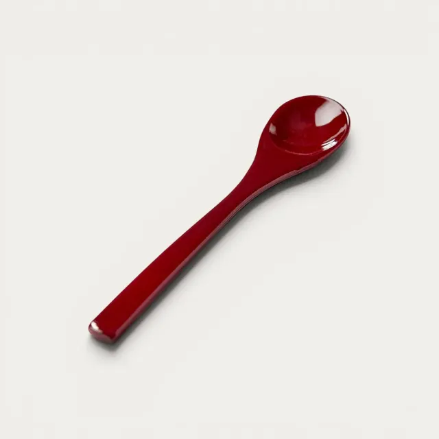 NISHIKIDORI Cuillère chawanmushi 132 mm foncée laquée