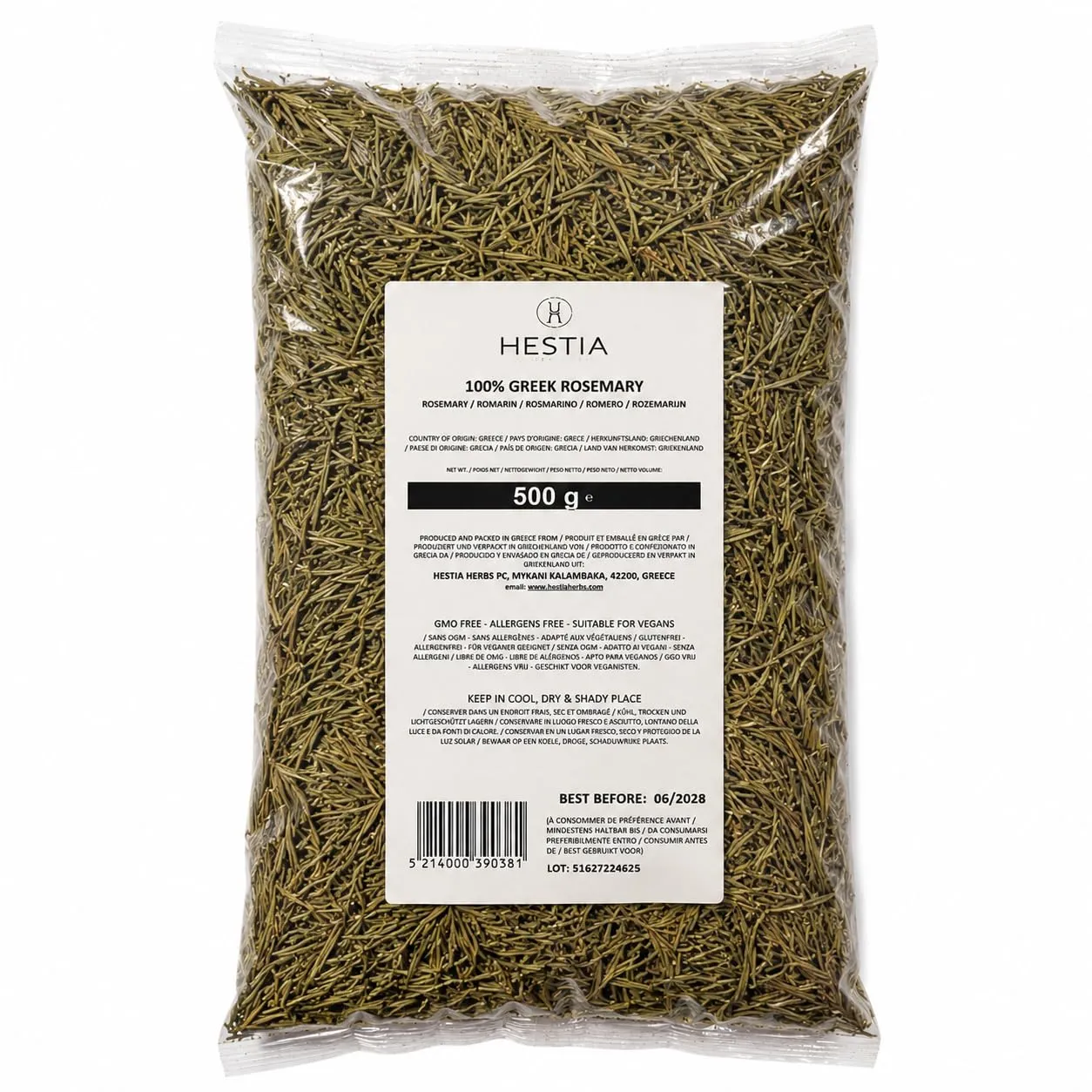 Hestia Herbs Basilic Grec herbe séchée 500 g moulu