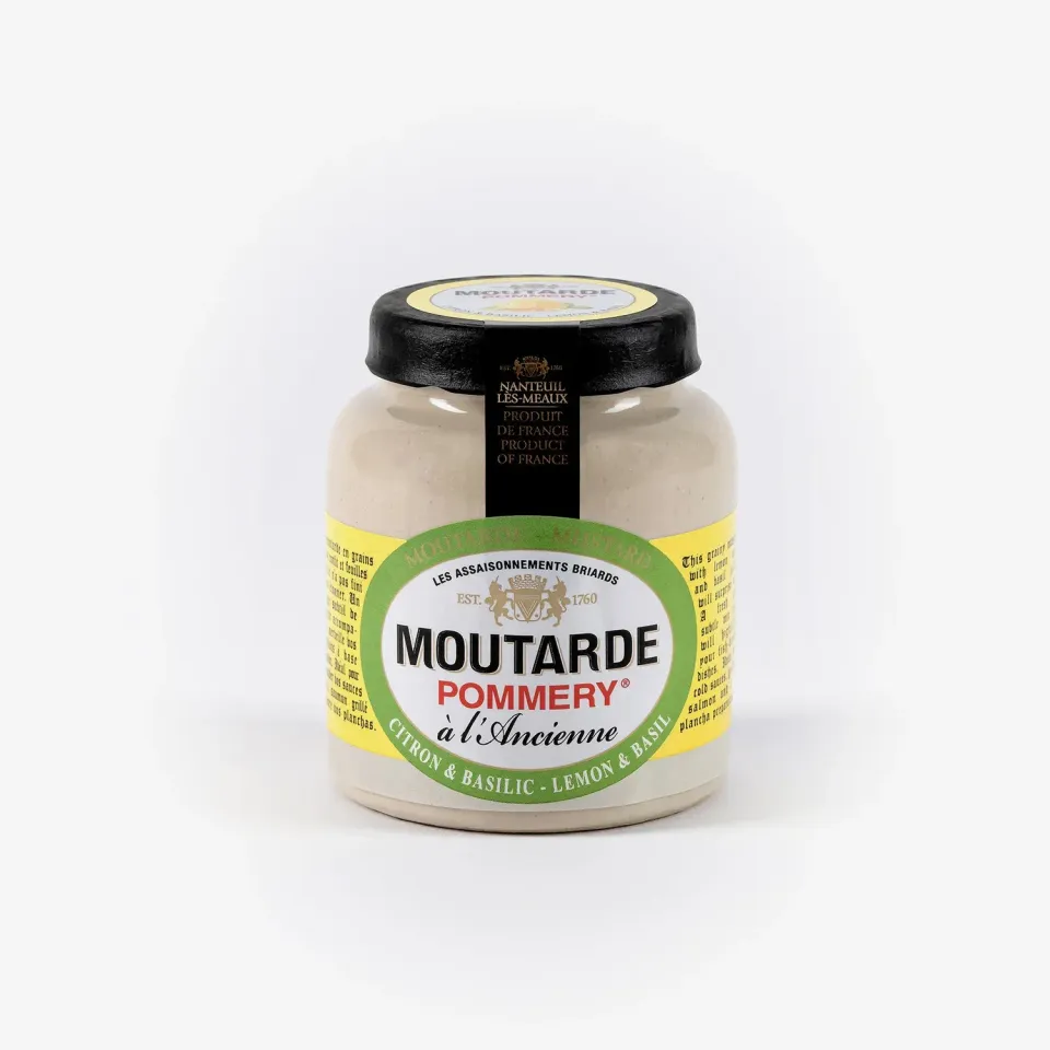 Pommery moutarde citron basilic 100g douce