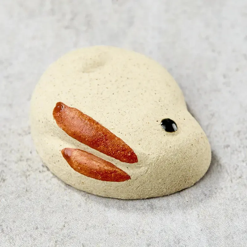 Nishikidori repose-baguettes lapin brun artisanal