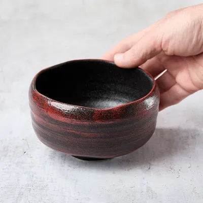 Nishikidori Sikokku Sotoakahakeme bol matcha chawan