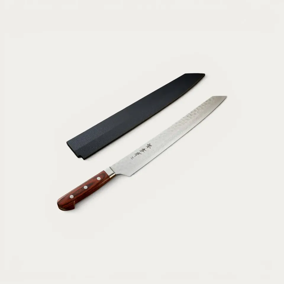 Nishikidori Kiritsuke Yanagiba couteau 300mm damas