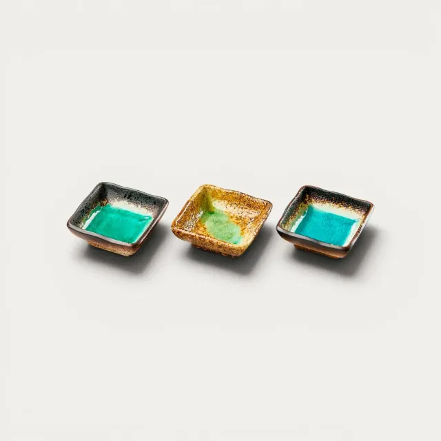 Nishikidori trio coupelles céramique sauce soja