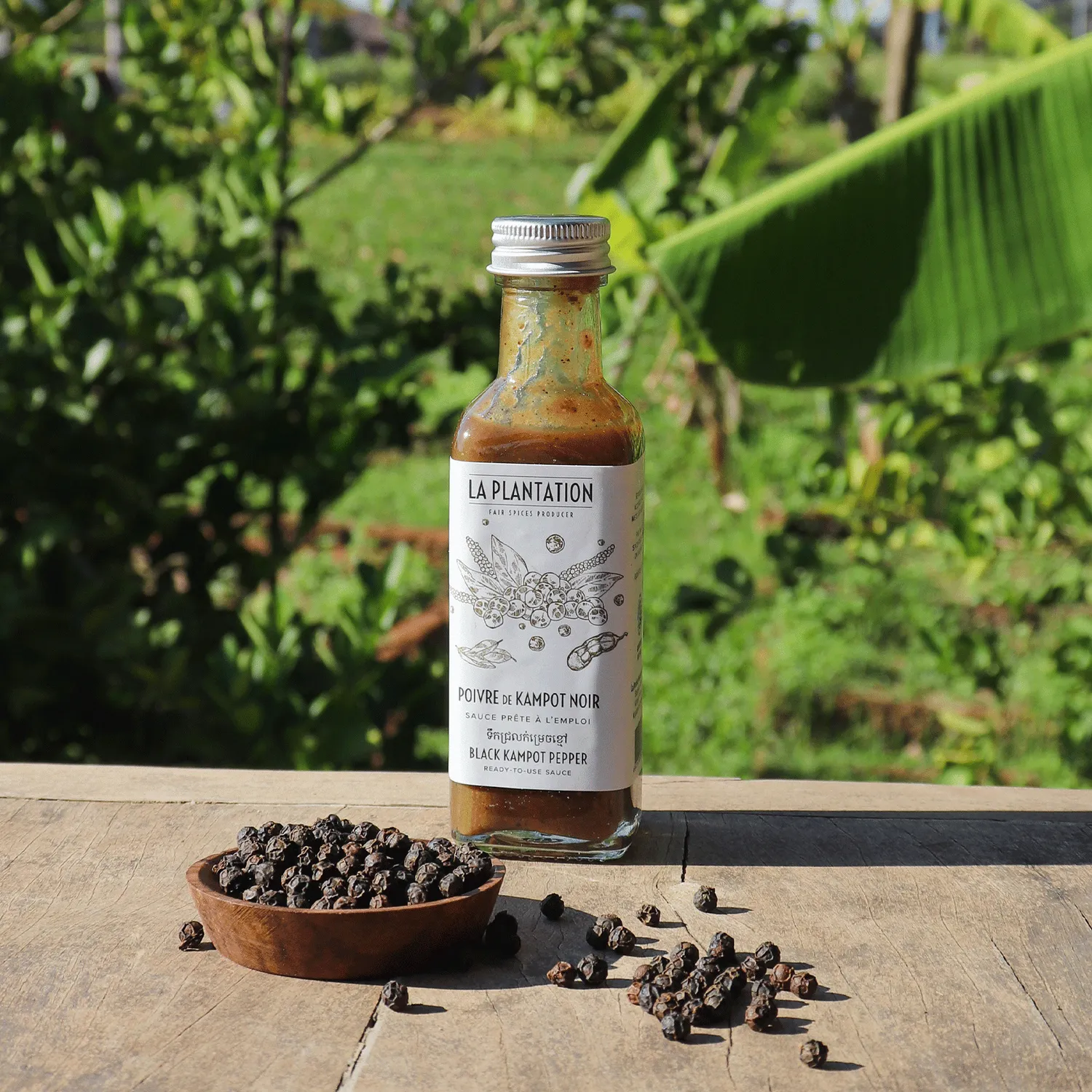 La Plantation Sauce Poivre Kampot Noir sauce au poivre