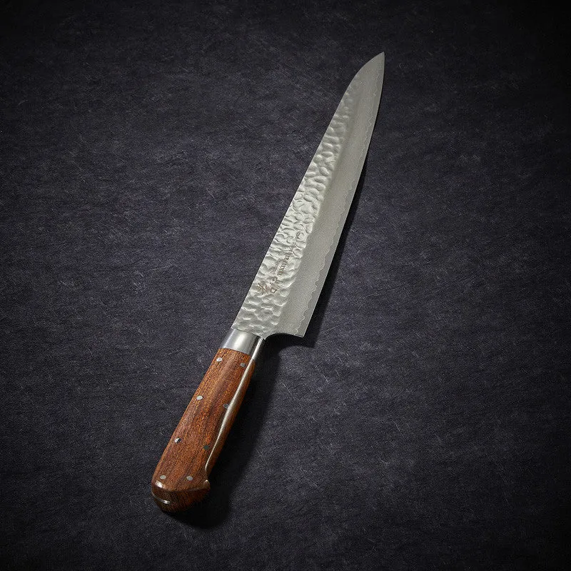 Nishikidori trancheur couteau damas 33 couches 240 mm martelé