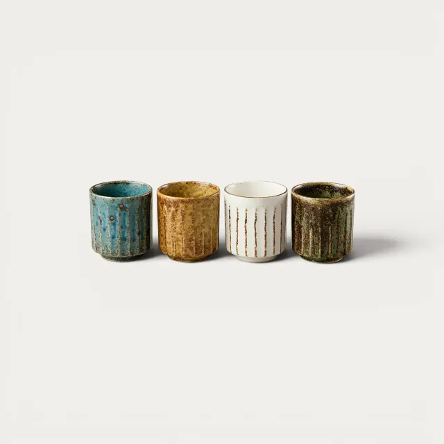Nishikidori Shinogi coffret 4 tasses à thé 220 ml céramique
