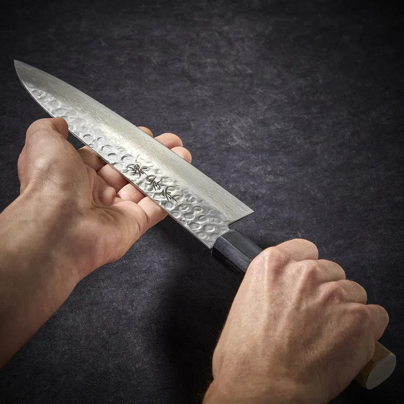 Nishikidori couteau chef damas 45 couches 210 mm