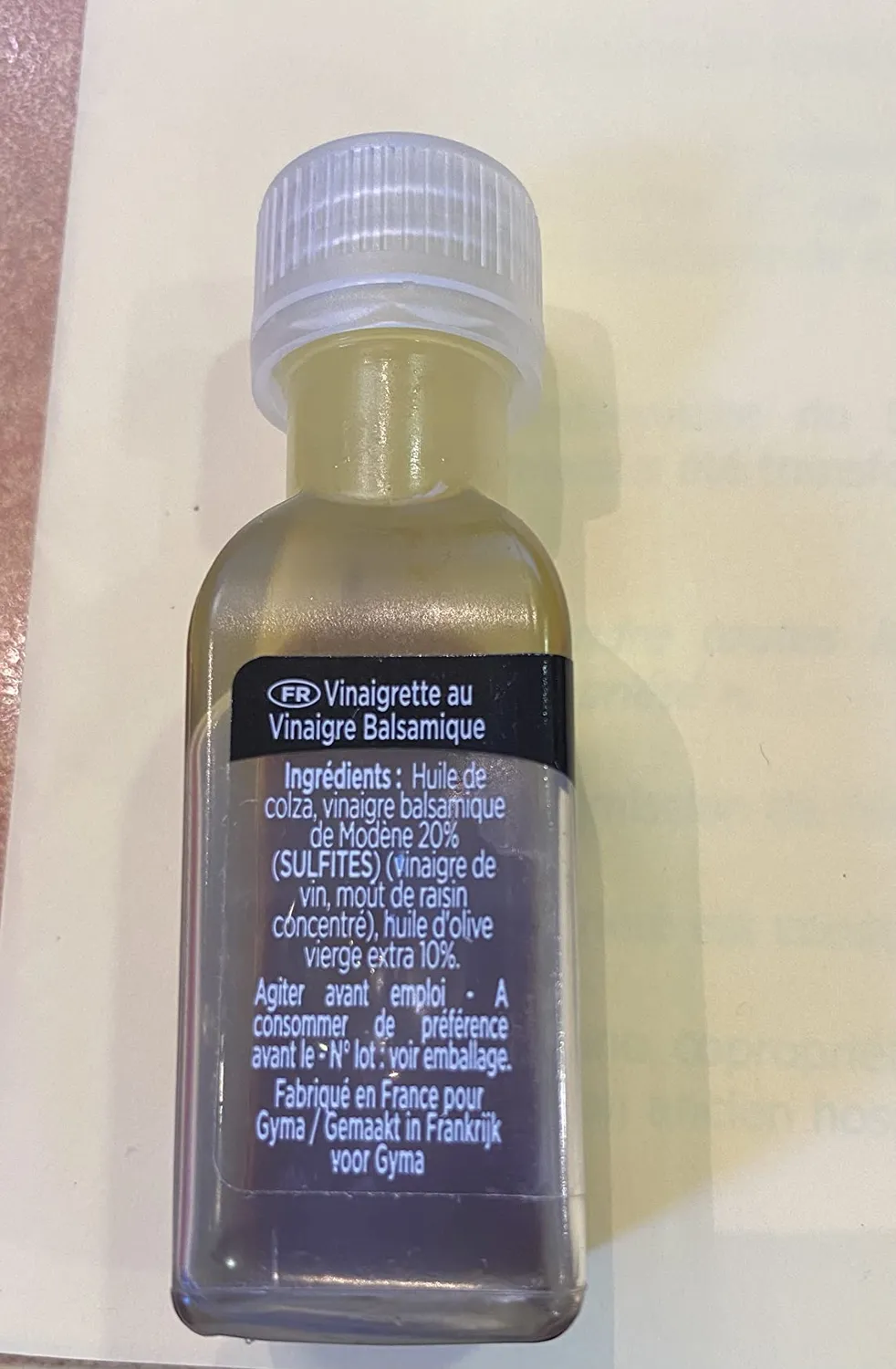 Gyma Vinaigrette balsamique mignonnettes 50x20ml olive
