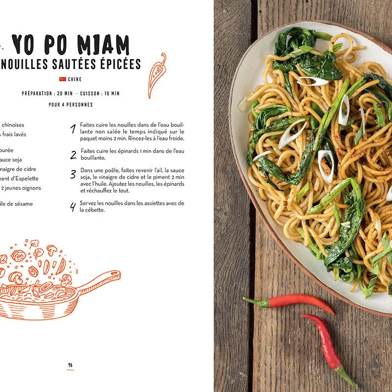 Ramen pad thaï et Cie édition française livre nouilles 40 recettes