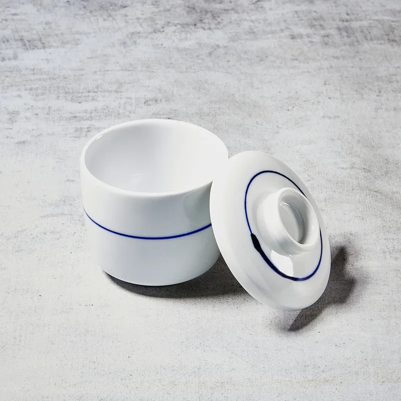 Nishikidori Chawan-mushi bol blue line flan vapeur