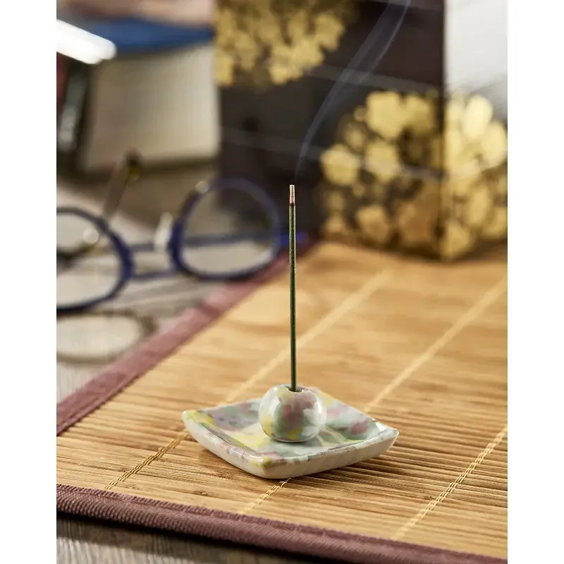 NISHIKIDORI Coupelle à encens coupelle porcelaine floral 5.5 cm