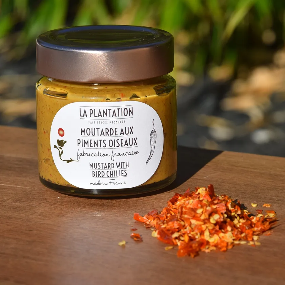 La Plantation Moutarde Piments Oiseaux moutarde très forte