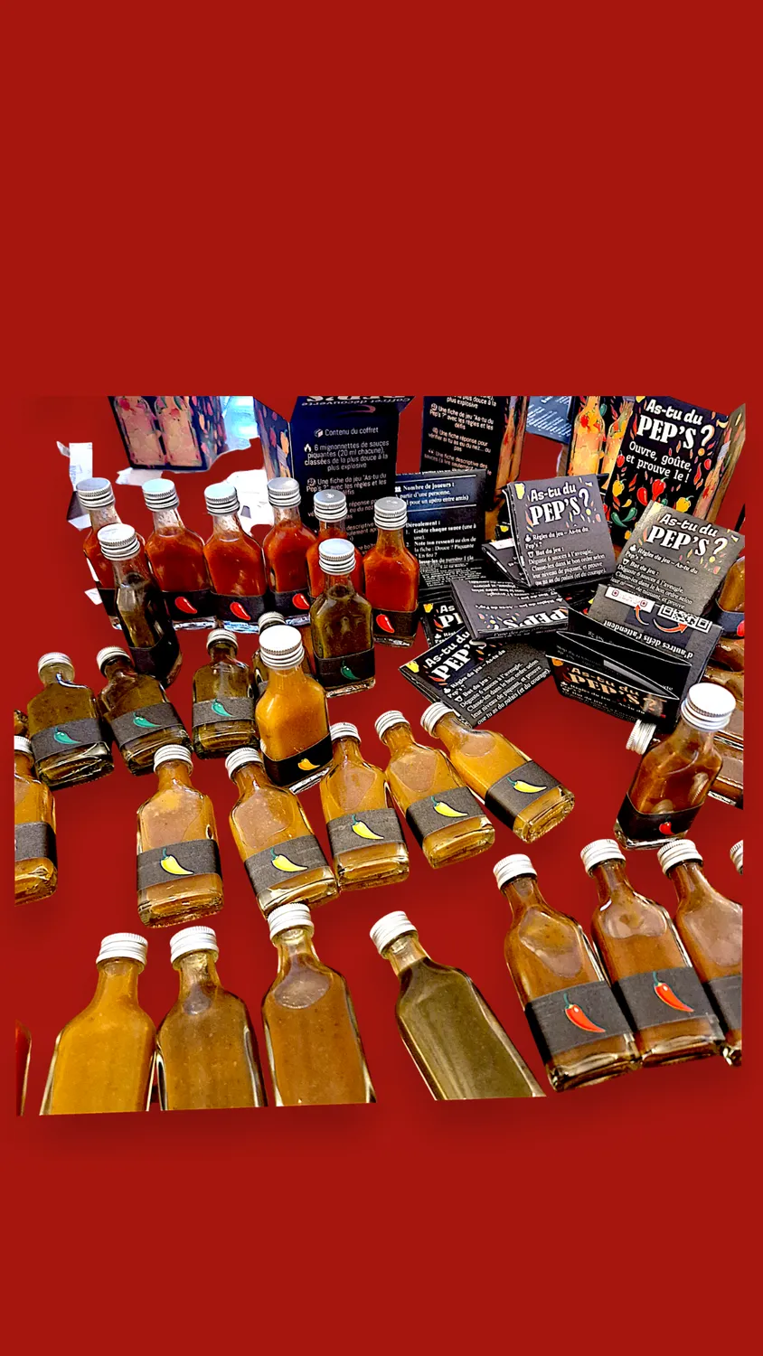 Pep's COFFRET DECOUVERTE sauces 6x20ml ludique