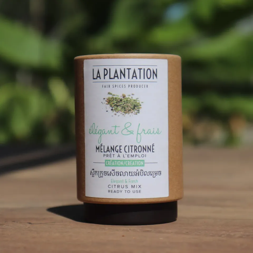 La Plantation Fleur de sel au combava sel citronné