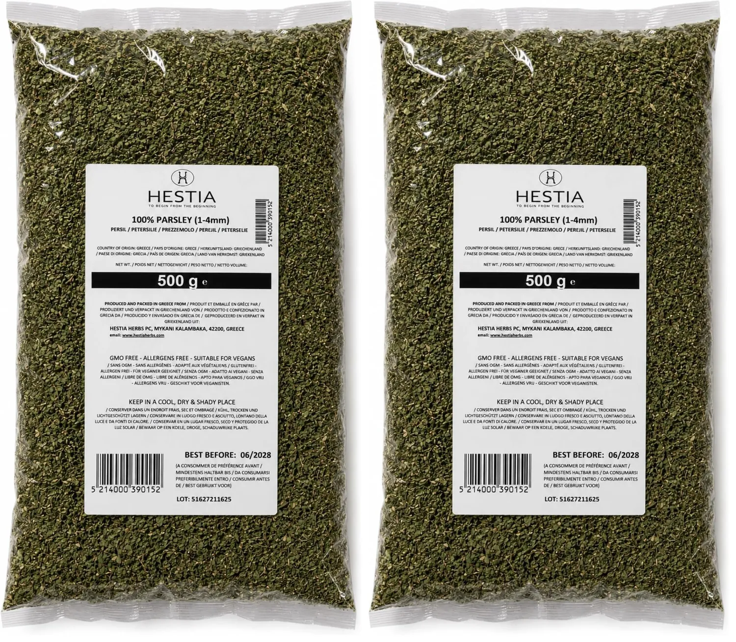 Hestia Herbs Basilic Grec herbe séchée 500 g moulu