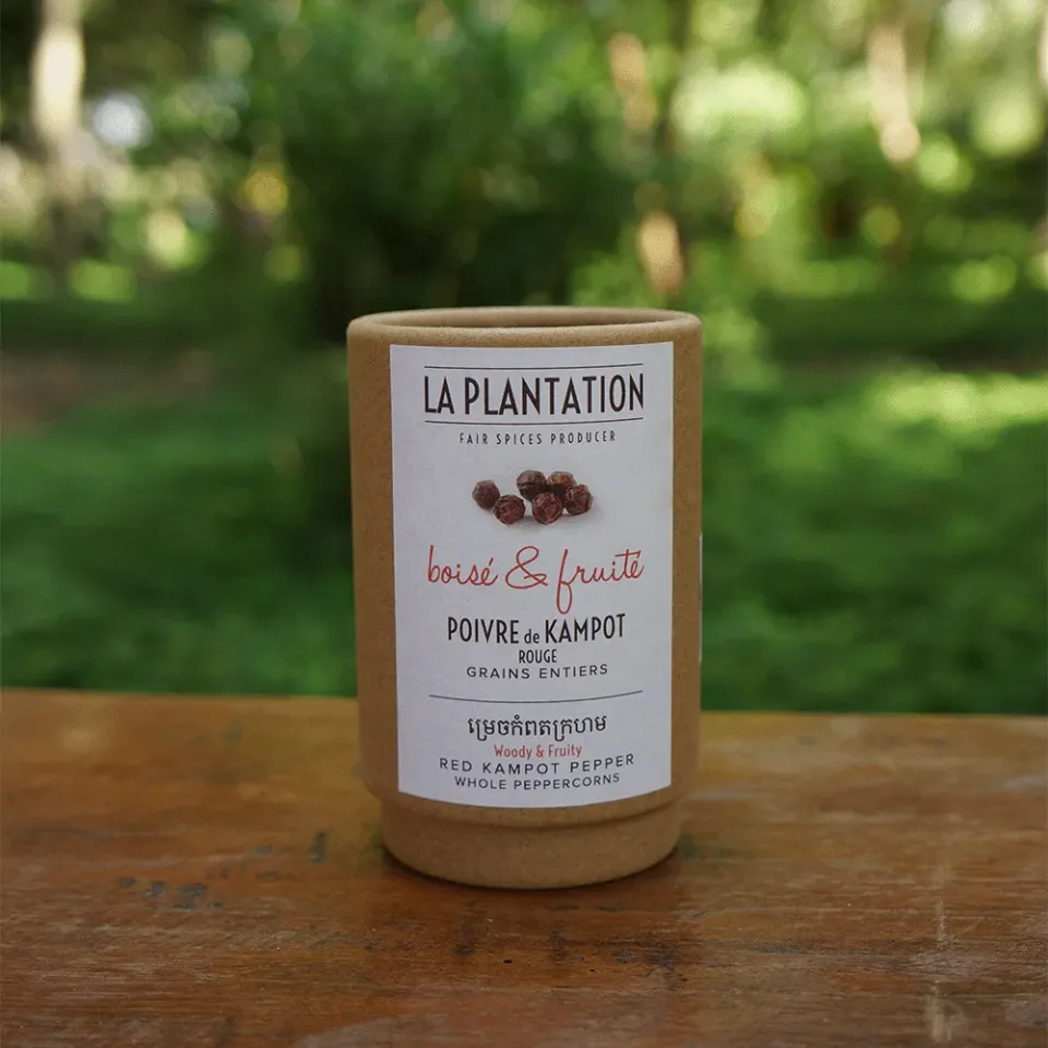 La Plantation Poivre de Kampot Rouge IGP grains fruités