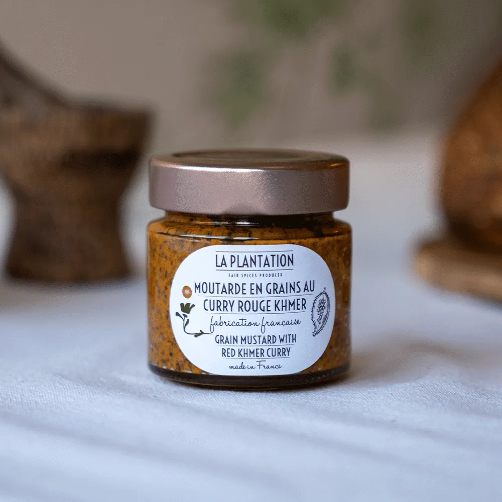 La Plantation moutarde grains curry rouge Khmer