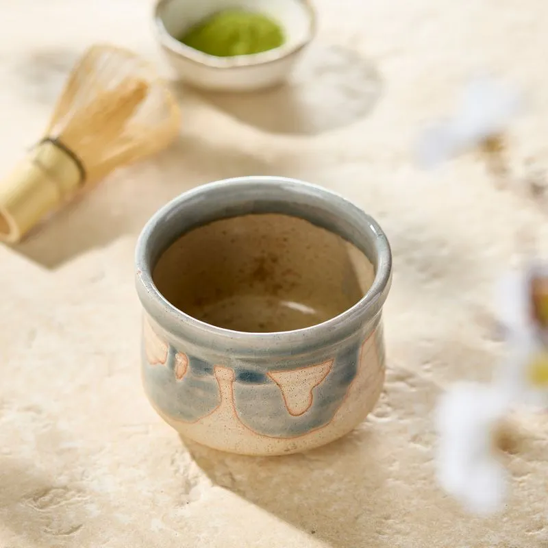 Nishikidori Konnagashi Nodate bol matcha chawan épais
